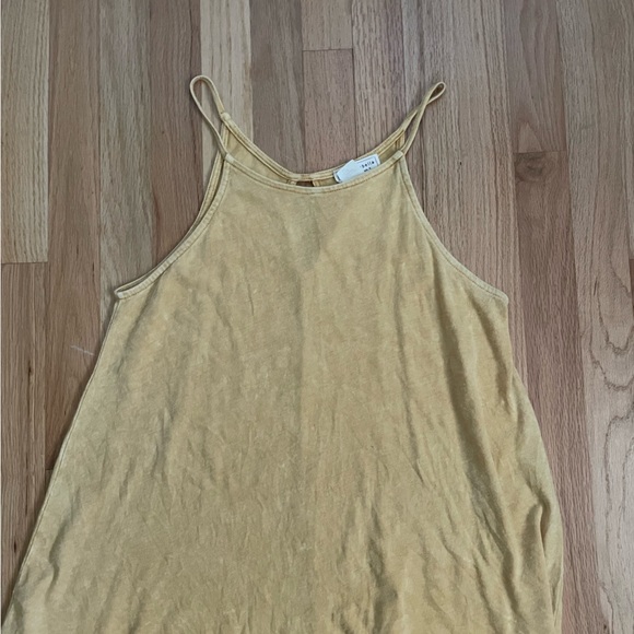 Yellow Knit Highneck Tank Top - Picture 2 of 2
